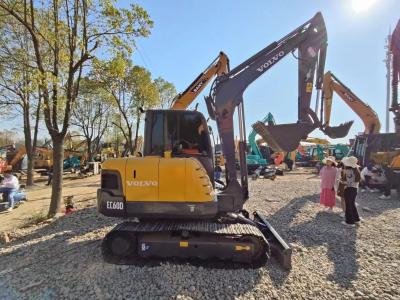 Chine Volvo EC60D Excavateur hydraulique à rampe 6 tonnes Masse de fonctionnement 0,23m3 Capacité de seau à vendre