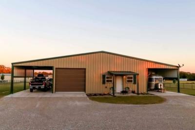 China Customized Request Design Layout for Steel Car Garage Sheds Prefab Metal Building Kits for sale