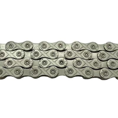 China Silver Bike Chains Bicycle Road Bike Custom 10 Speed Antirust Stainless Steel Half Hollow for sale