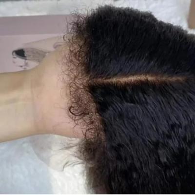 China 100% Brazilian Good Quality Straight Water Wave Highlight Water Wave GL Human Hair Deep Wave 4C Texture Hairline 13*4 Lace Front Wigs for sale