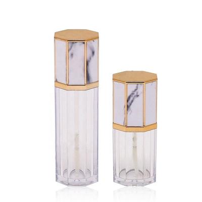 China Factory price 5ml empty marble pattern lip gloss tube make up cosmetic packaging tools 5g for sale