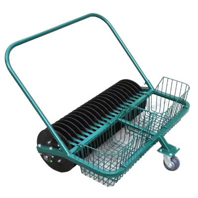 China Picking Golf Balls 20 Lane Golf Driving Range Golf Ball Picker Hand Push Ball Pick Up Machine For Golf Course for sale