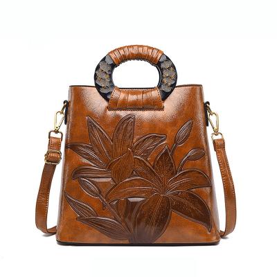 China Wholesale Popular Water Resistant Amazon Ladies Luxury Retro Cross - Body Shoulder Bags PU To Leather Handbags For Women for sale