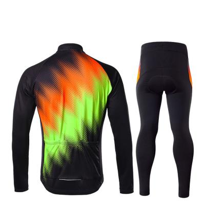 China Breathable Made In China Spring And Autumn Jacket Printed Fleece Patterns Clothing Warm Outdoor Cycling Tops for sale