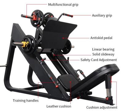 China Strength Training Gym Equipment Plate Loaded 45 Degree Leg Press Machine for sale