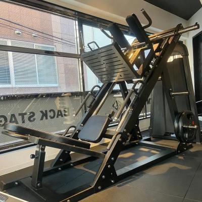China Strength Training Gym Equipment 2 in 1 Dual Function Plate Loaded Hack Squat Leg Press Machine for sale