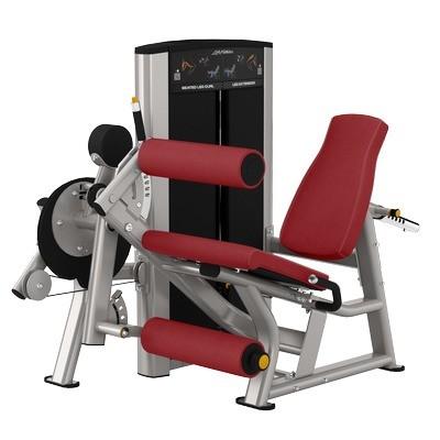 China Commercial Gym Equipment Pin Loaded Adjustable Bench Leg Extension Leg Curl for sale