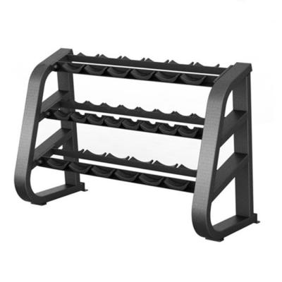 China Steel Three Layer Indoor Metal Dumbbell Rack Weight Bench With Press Benches Racks for sale