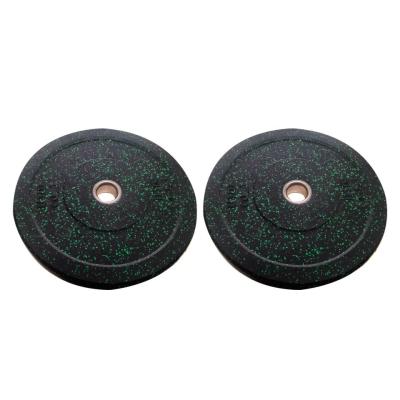 China Multi Color Weight Lifting Barbell With Particle Point Disc Rubber Bumper for sale