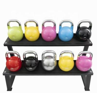 China Powder Coated Cast Iron Free Weight Kettlebell Pro Kettlebell 9lb-70lb for sale