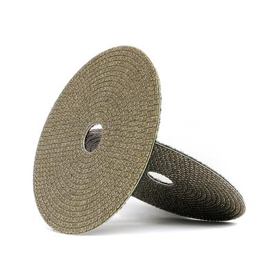 China High Performance Plated Flexible Diamond Polishing Pads For Glass Ceramic And Granite for sale