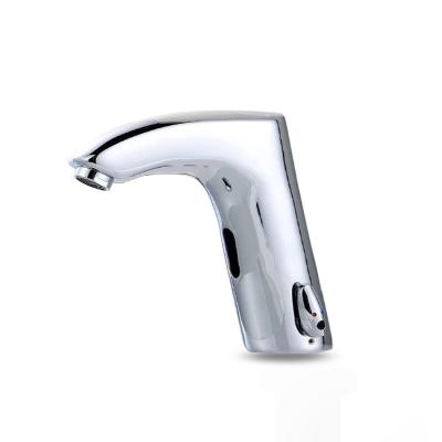 China Brass Automatic Hot Cold Water Adjustable Bathroom Sensor Faucet Taps Water Sense CP Inductive Faucet for sale