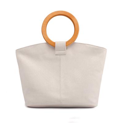 China Fashion Hot Selling High Quality Cotton Empty Handbag For Girls for sale
