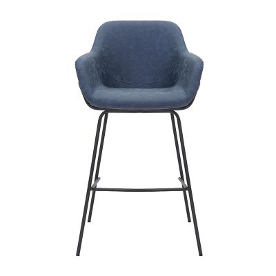 China Vintage Modern Industrial Modern Armchair Upholstery Chair Synthetic Leather Office Bar With Stools Bar Chairs for sale