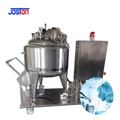 中国 Chemical Liquid Emulsifying Preparation Mixing Tank Movable Trolley Vacuum With Wheels 販売のため