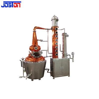 China Equipo de cobre rojo de la destilación del alcohol del ron del whisky de la vodka 50l con la columna del reflujo en venta