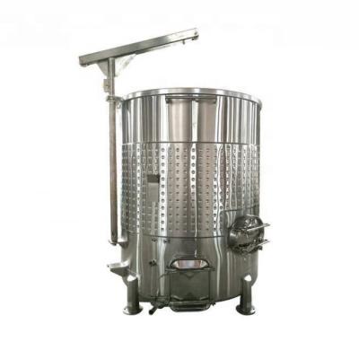 China Depósito de fermentación flotante de acero inoxidable del vino de la sidra de la fruta de la tapa 5000l para el lagar en venta