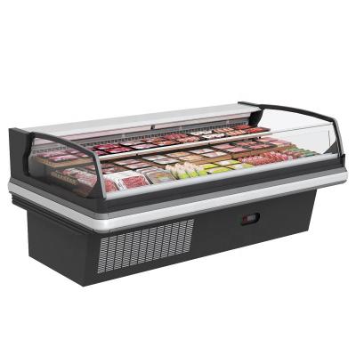 China Single-temperature supermarket meat fridge showcase refrigerator for fresh meat/fish with R22 refrigerantant for sale