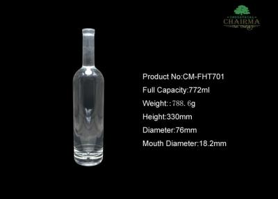 China 750ML Hight-grade round glass bottle for sale