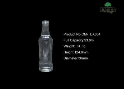 China 50ml Glass bottle for whisky vodka for sale