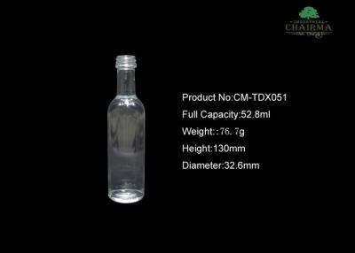 China 50ml Glass bottle for whisky vodka for sale