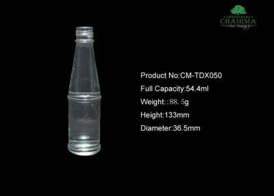 China 50ml Glass bottle for whisky vodka for sale