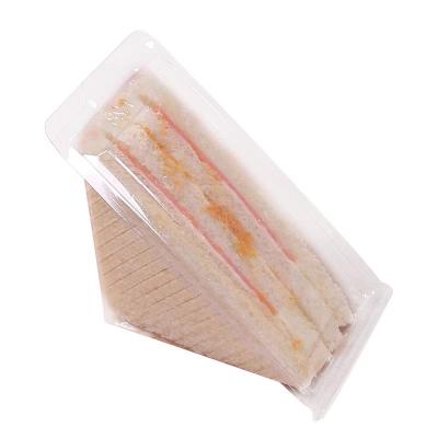 中国 サンドイッチ包装箱 透明な三角形プラスチックブリスターボックス 使い捨て菓子サンドイッチ クラムシェルケーキボックス 販売のため