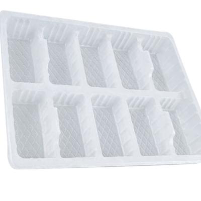 China Clear Plastic Disposable Frozen Dumpling Tray PP Various Packaging 20 Packs Plastic Food Packaging Tray for sale