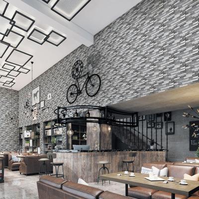 China Anti-pollution Exterior Wall Stone Pattern Flexible Tile,Wear Cultured stone 300x600 wall tile for garden ceramic porcelain tile matt for sale
