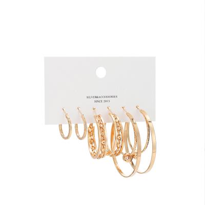China Best Price Fashion Long Irregular Circle Top Quality Large Women's Earrings Jewelry for sale