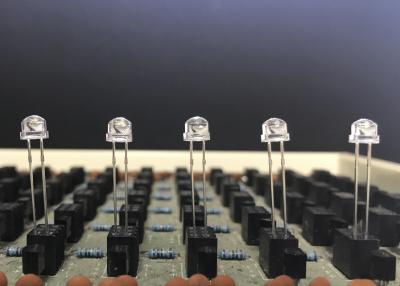 China 4.80mm, die mit Flansch-breiter Betrachtungs-Winkel-Art ultra rote LED, Blau, Grün, gelbes Anzeichen rund sind, führten, ähnlich Strohhut zu verkaufen
