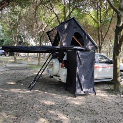 China Tenda de baño de acampada plegable portátil Tenda de ducha de acampada Toldo de baño Tenda de baño Luz de banda LED incorporada en venta