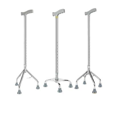 China Convenient Aluminum Old Man Four-legged Knee Crutch For Elderly for sale