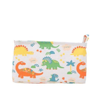 China Manufacturers Custom Thickened Folding Cotton And Cloth Storage Basket Canvas Dorm Clothes Sundries Finishing Foldable Storage Box for sale