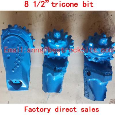 China 8 1/2"tricone bit cutter/tricone bit palm for piling projects for sale