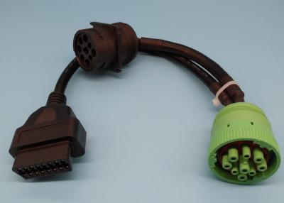 Китай Зеленая женщина Pin J1939 Deutsch 9 к женщине Pin OBD2 OBDII 16 и J1939 мужскому кабелю Splitter y продается