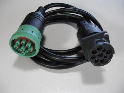 中国 タイプ1 J1939の男性ケーブルに女性タイプ2のドイツ緑の9 Pin J1939 販売のため