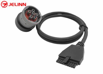 China PT30 ELD-apparaatkabel 6 pin J1939 Kabel voor elektronische logging-apparaat zware vrachtwagens in Noord-Amerika Te koop