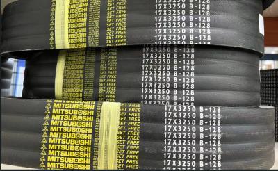 China Cinturón de ventilador de la torre de enfriamiento de goma Mitsuboshi V Cinturón B128 Negro en venta