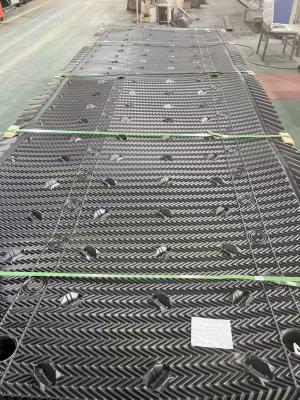 China High Efficiency Heat Dissipation Black PVC Cooling Tower Fill for sale