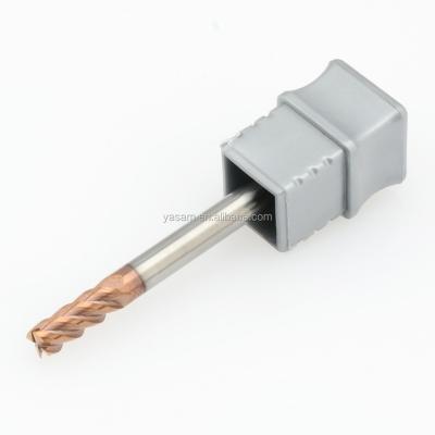 China CGS 600S 4X4X50L 8000RPM 68HRC High Hard Cut 4 Teeth Solid Carbide End Mill For High Speed Cutting for sale