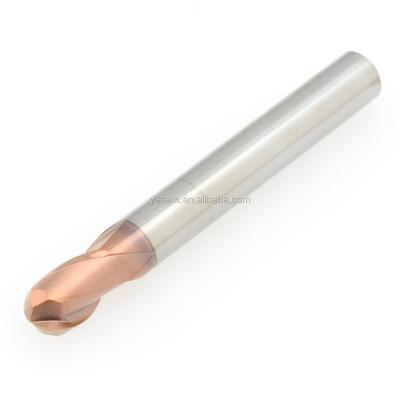 China Tungsten Cobalt Alloy CGS 600S R3X6X50L 68HRC 8000RPM For High Speed Cutting And High Hard Cutting Ball Nose Solid End Mill for sale