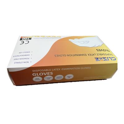 China Disposable Gloves Latex Dental Gloves Powder Free White Color Disposable for sale