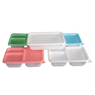 China Customized Disposable Food Grade Disposable Raw Materials Adjust Multiple Colors Lunch Box Microwave Oven Takeaway for sale