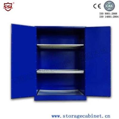 Chine Meuble de rangement corrosif sulfurique liquide chimique bleu avec 2 portes à vendre