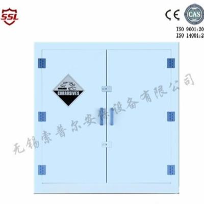Chine Meuble de rangement corrosif de doubles plastiques des portes pp pour 45 gallons à vendre