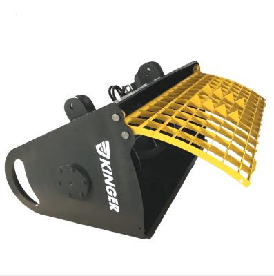 China Construction works Hot Sale KINGER Backhoe Bucket Cement Mixer Concrete Mixer Bucket Attachment for sale