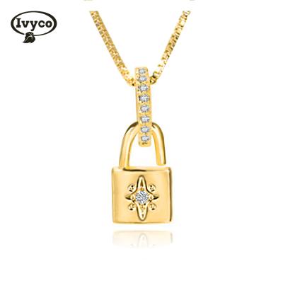 China Korea Style Lock Charm Pendant Lock Pendant Charms Lock Pendant Necklace for sale