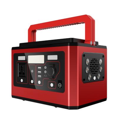 China Type C Pure Sine 500W Solar Portable Camping Power Station for sale