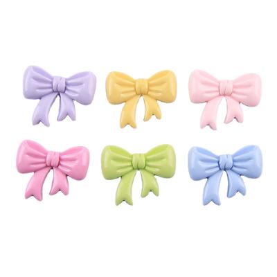 China Hot Selling China Kawaii Bowknot Resin Flatback Hairpin Hairpin Jewelry Charm Ornament Phone Case Craft DIY Decor Accessory for sale